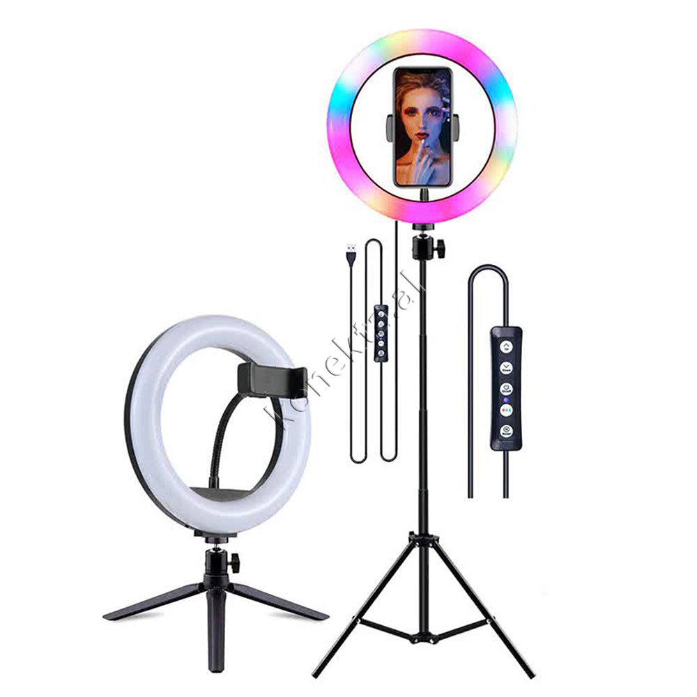 Baseus Tripod Me Drite Rrethore LED RGB Me Ndricim Perfekt - Thumbnail 16