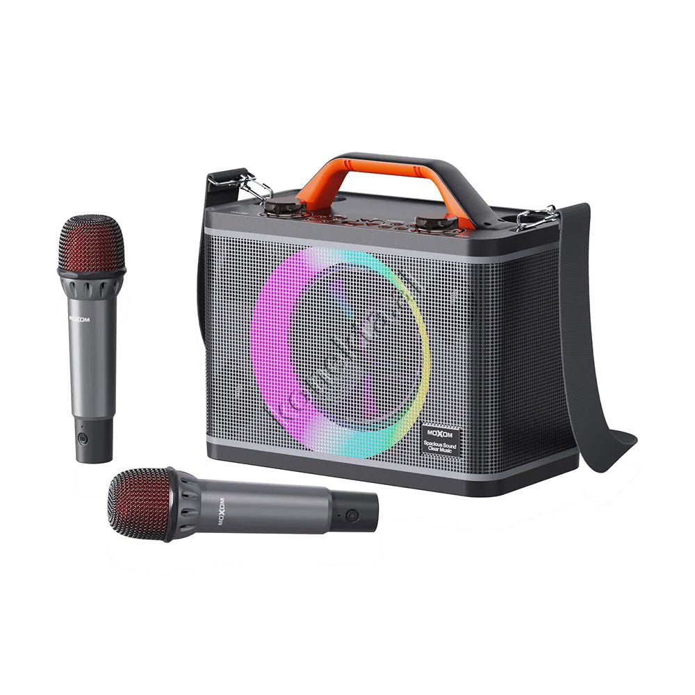Moxom Bluetooth Speaker, 30W, Super Bass, with 2 Microphones for Karaoke - Image 1