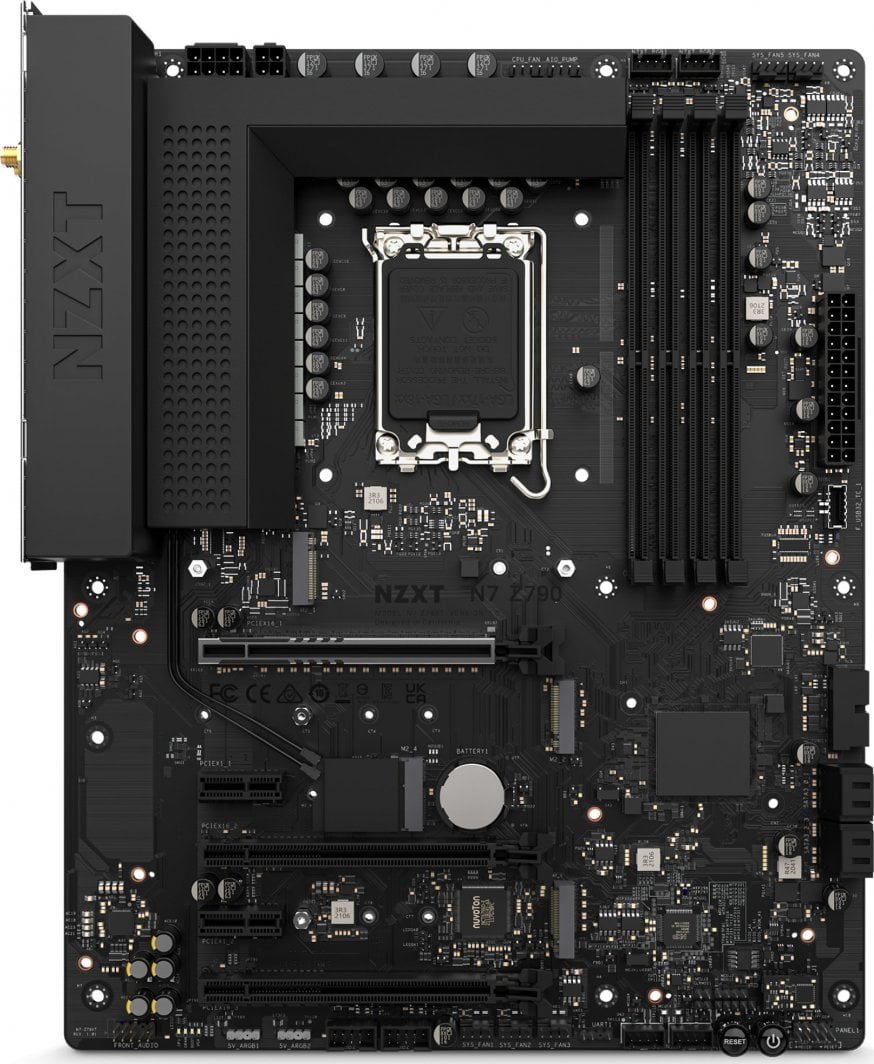 NZXT N7 Z790 Matte Motherboard, Black - Thumbnail 3