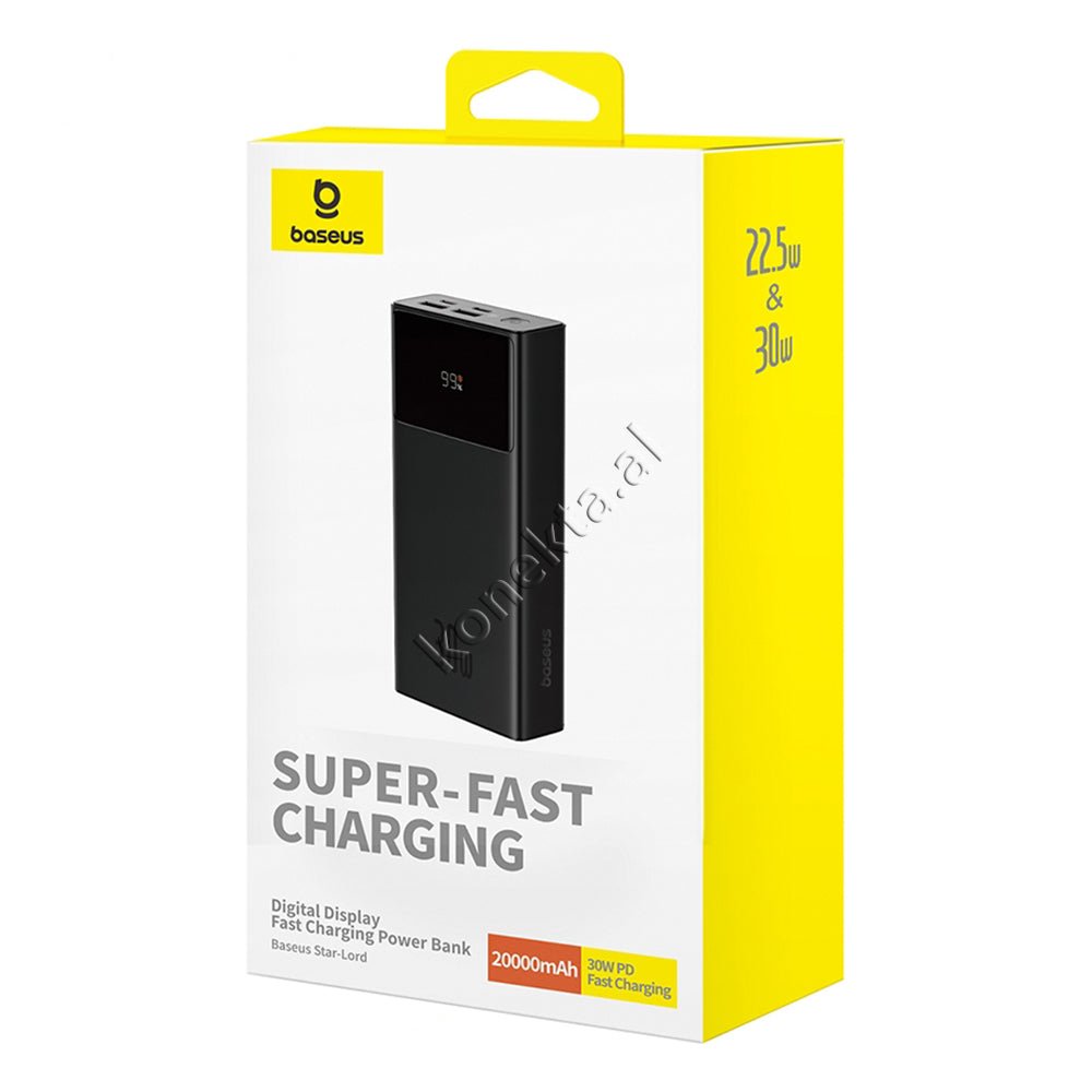 Baseus 20000mAh Battery, Black - Thumbnail 2