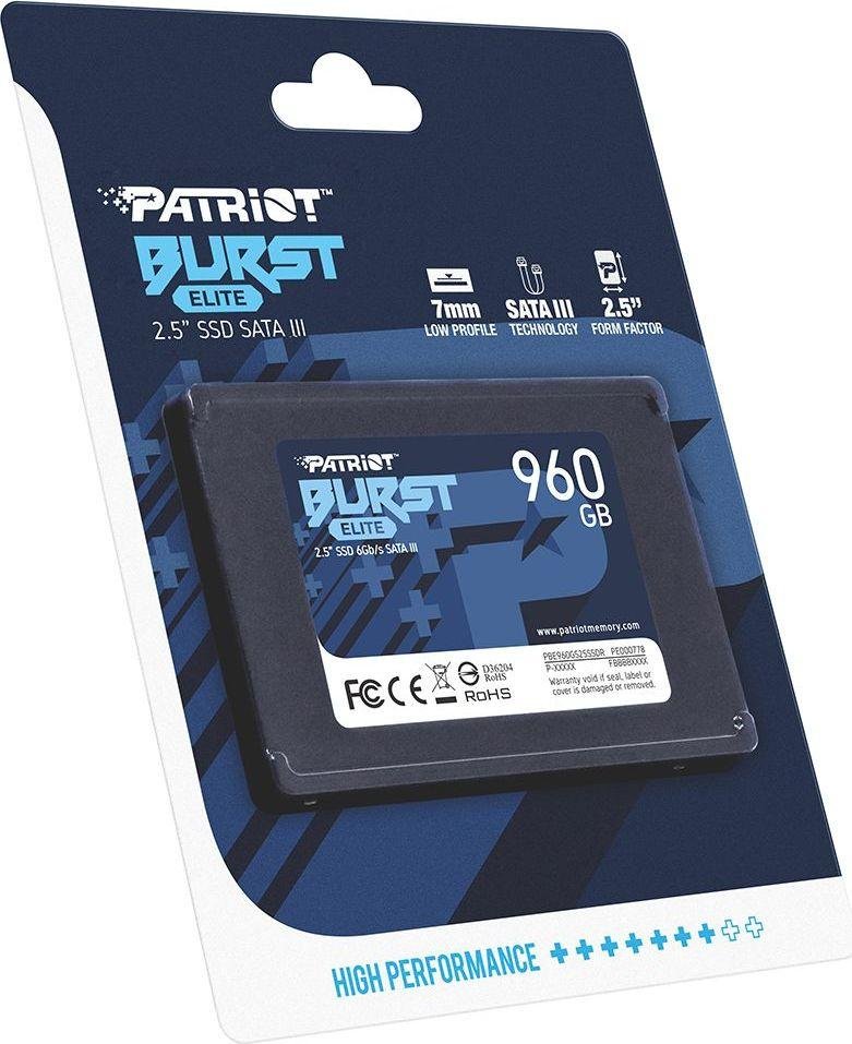 Patriot Burst Elite SSD, 2.5", 960GB - Thumbnail 7