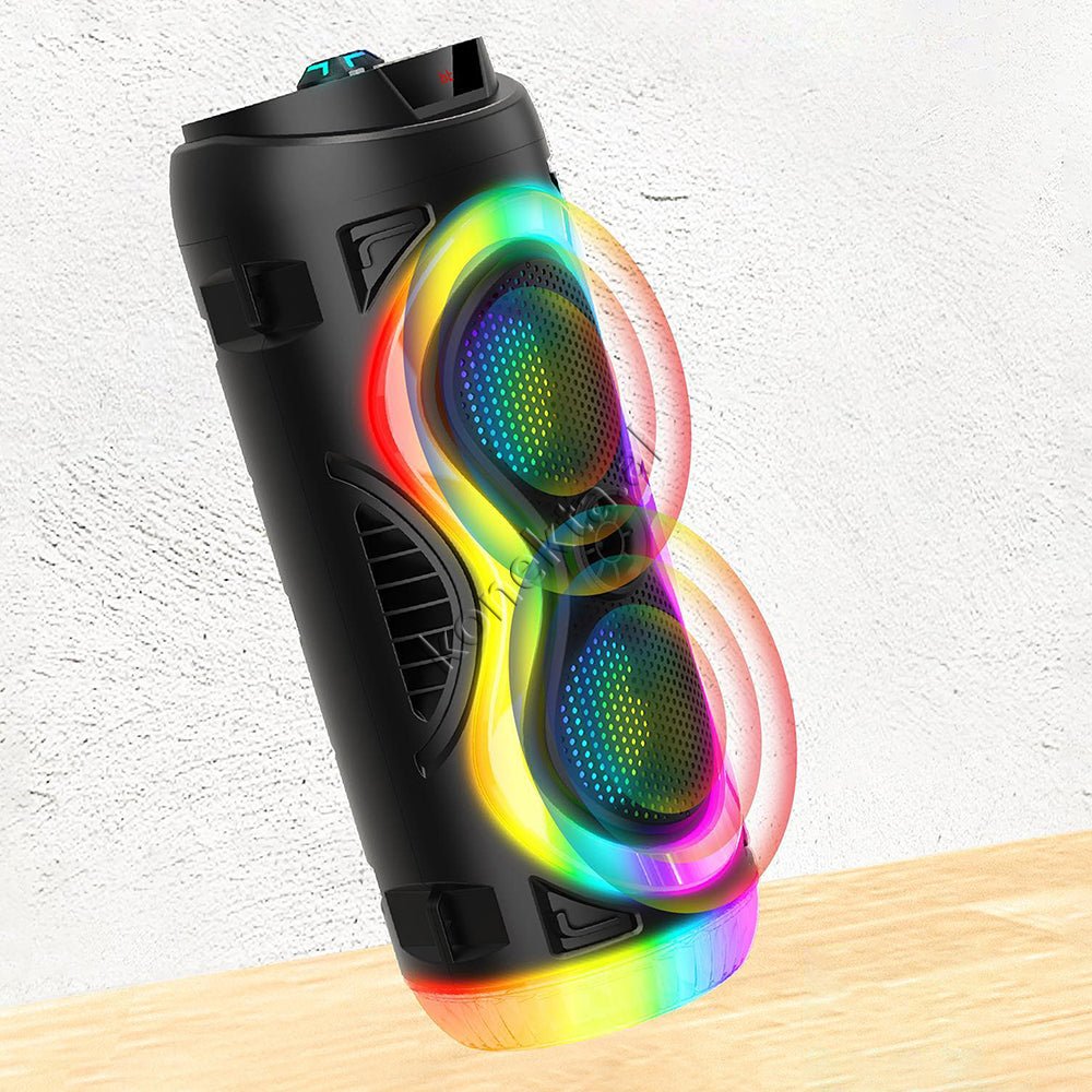 MOXOM Bluetooth Speaker with Microphone, Super Bass, Karaoke - Image 1