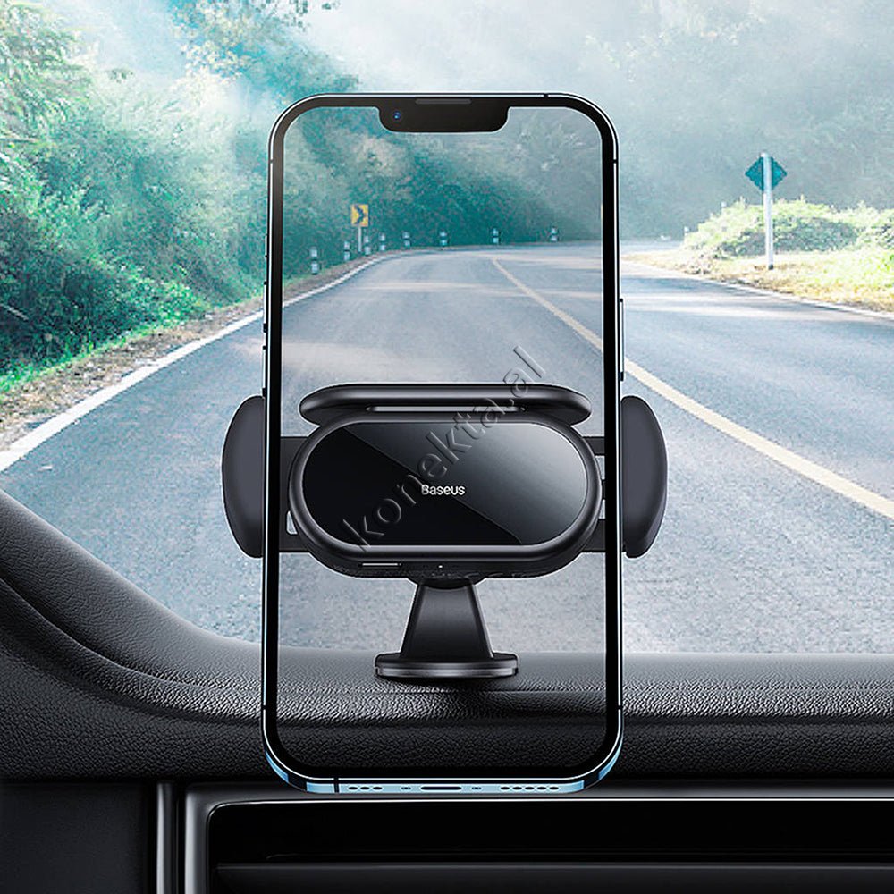 Baseus Car Phone Holder with Sensor Grip and Solar Panel - Thumbnail 16