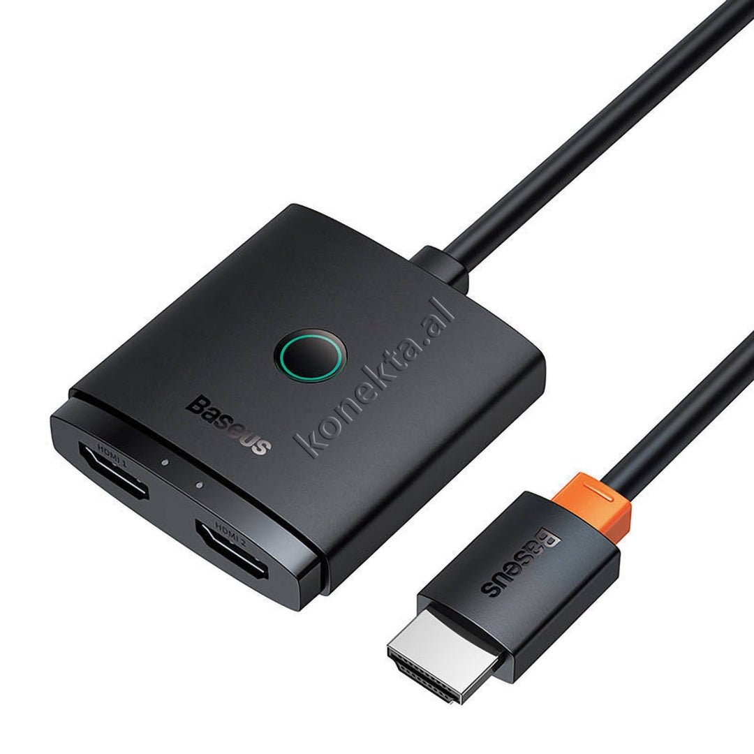 Baseus HDMI Splitter, 1m, Grey - Image 1