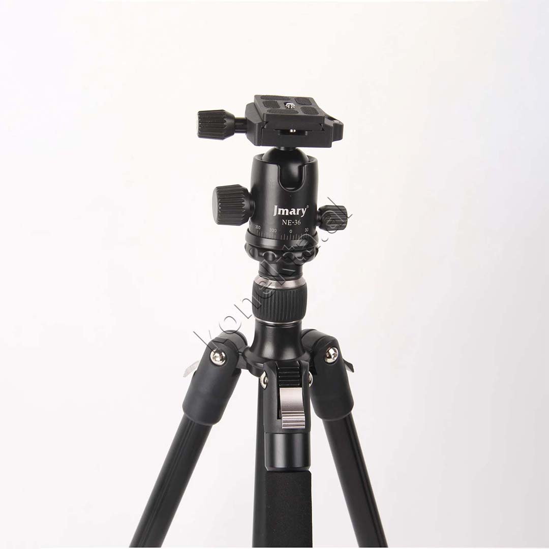 Jmary Trekëmbësh Tripod Profesional me Kokë Hidraulike i Çmontueshëm si Monopod dhe Gjatësi e Kënd Të Gradueshëm për Kamera, Telefon, Tablet, GoPro, SLR - Thumbnail 3