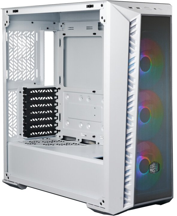 Cooler Master MasterBox 520 Mesh Case, Transparent Side, White - Thumbnail 5