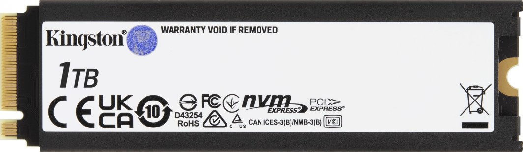 Kingston Fury Renegade SSD, 1TB, M.2 2280 PCI-E x4 Gen4 NVMe - Thumbnail 3