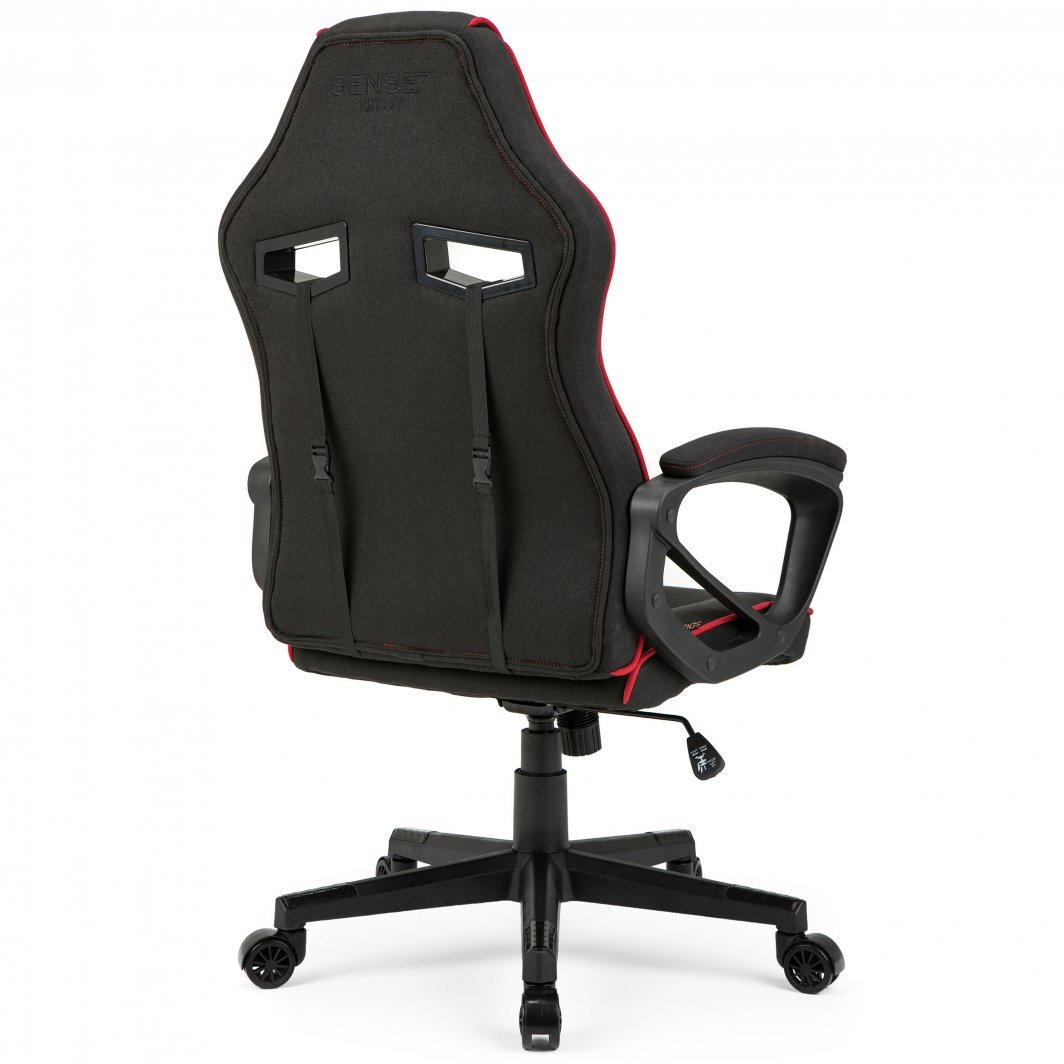 SENSE7 Knight Chair, Black/Red - Thumbnail 5
