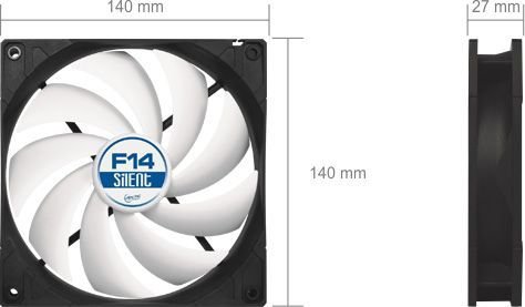 Arctic F14 Silent Cooler, 140 mm - Thumbnail 8