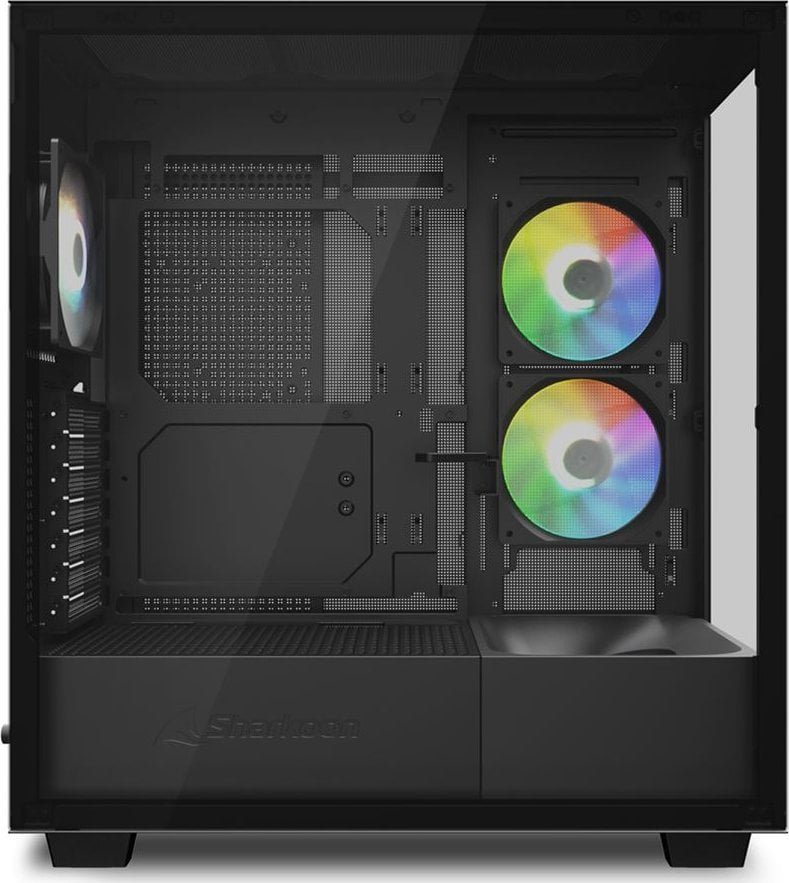 Sharkoon Rebel C60 ARGB Case, Black, Full Tower - Thumbnail 4