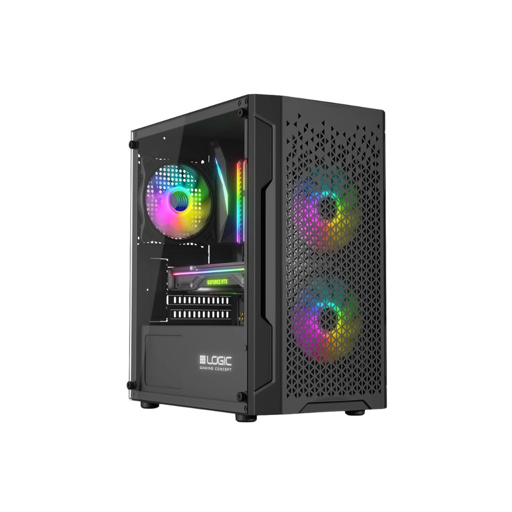 Logic Aramis Gaming Desktop, 700W PSU, B760M Motherboard, 32GB DDR4 RAM, 1TB NVMe SSD, Intel Core i5-14400F, RTX 3060 12GB - Image 1
