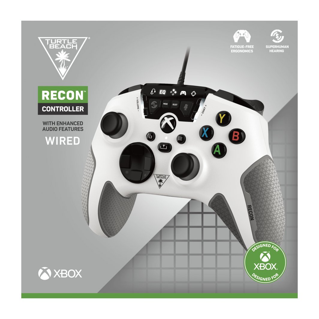 Turtle Beach Recon Xbox Controller, Wired, White - Thumbnail 9