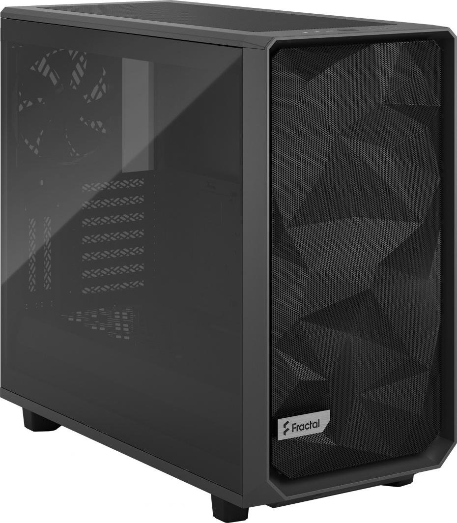 Fractal Design Meshify 2 TG Light Tint Case, Grey, Midi Tower - Thumbnail 2