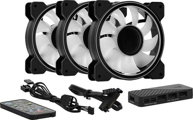 Aerocool MIRAGE 12 ARGB PRO Cooler + hub + remote - Thumbnail 2