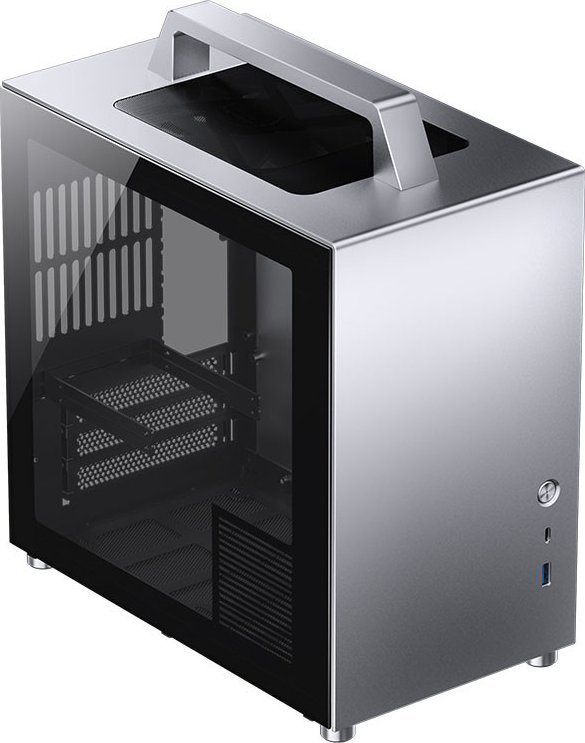 Jonsbo T8 Plus RGB Case, Silver, Mini Tower - Image 1