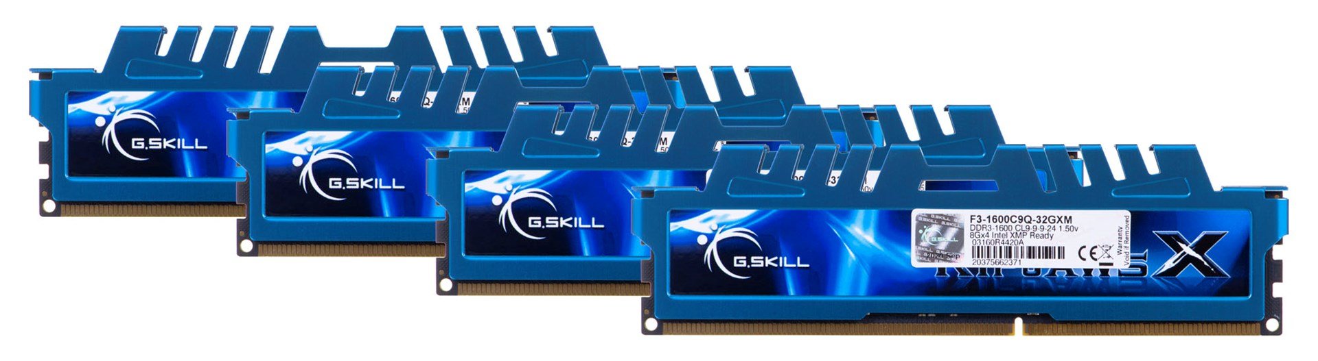 G.Skill RipjawsX Memory, 32GB DDR3, 1600MHz - Image 1