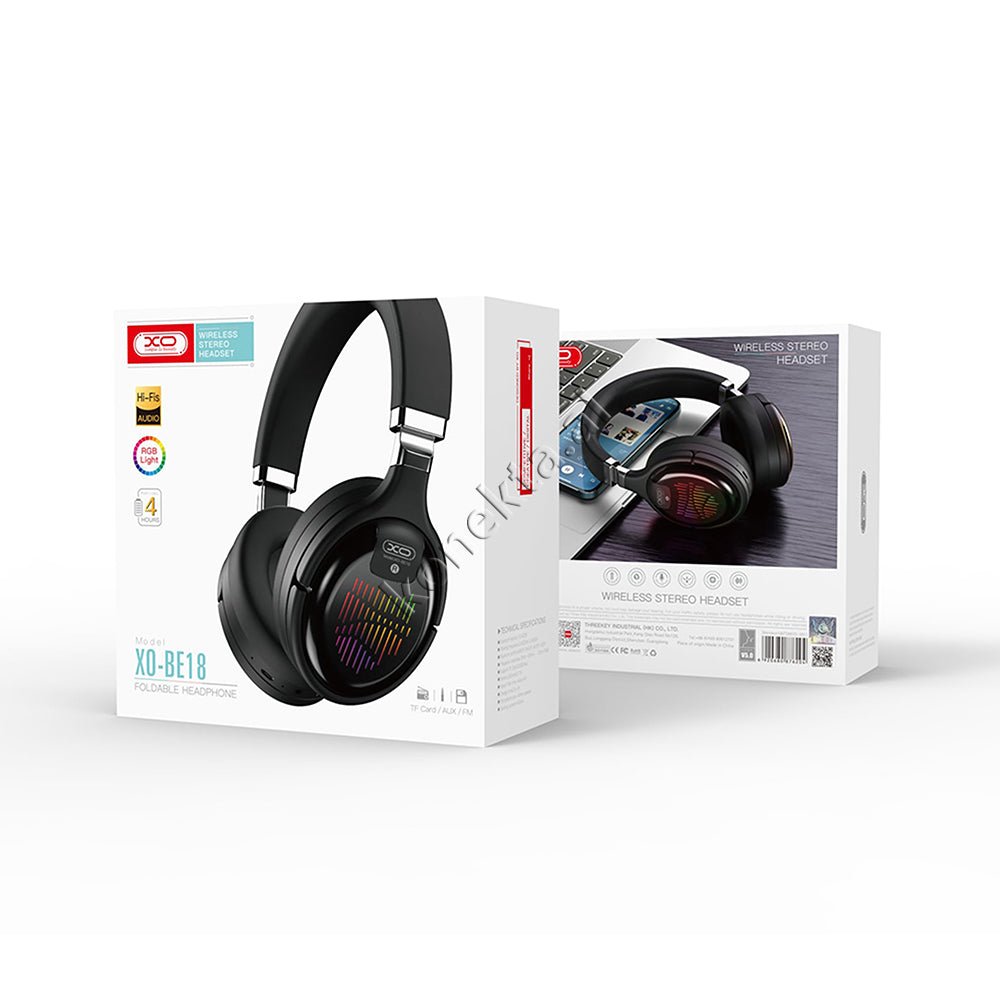 XO Headphones with Bluetooth V5.0 and Light - Thumbnail 2