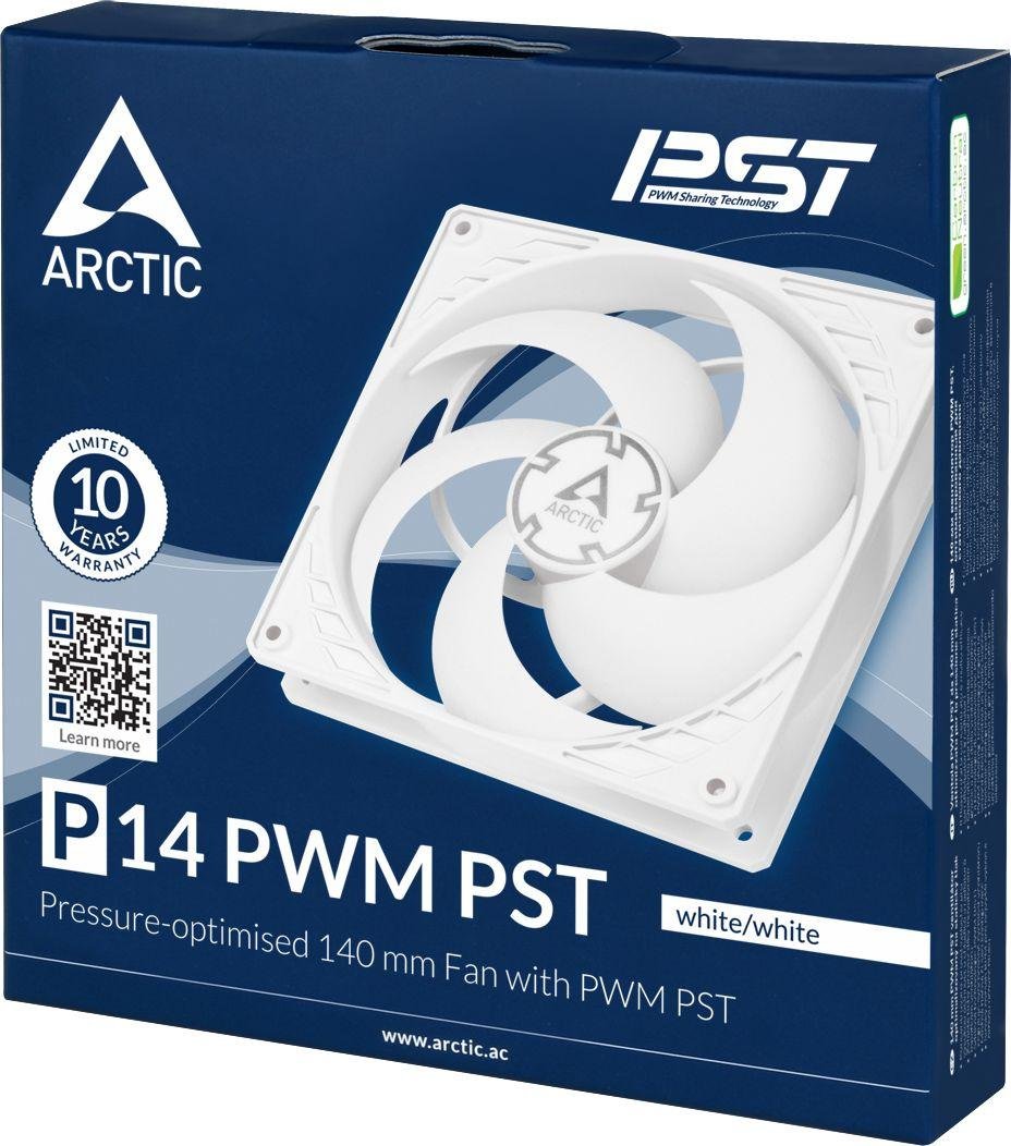 Arctic P14 PWM PST Cooler, 140 mm, White - Thumbnail 4