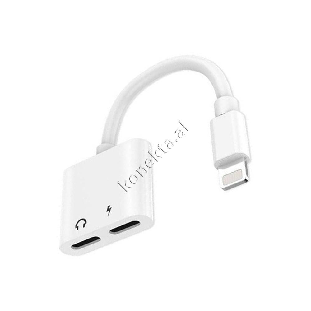 Moxom Adaptor Audio 2 në 1 Aux dhe Lightning - Thumbnail 6