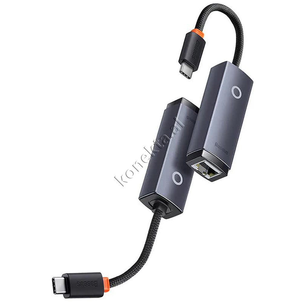 Baseus RJ45 LAN Adapter with Type-C Cable, Black, 15cm - Thumbnail 10