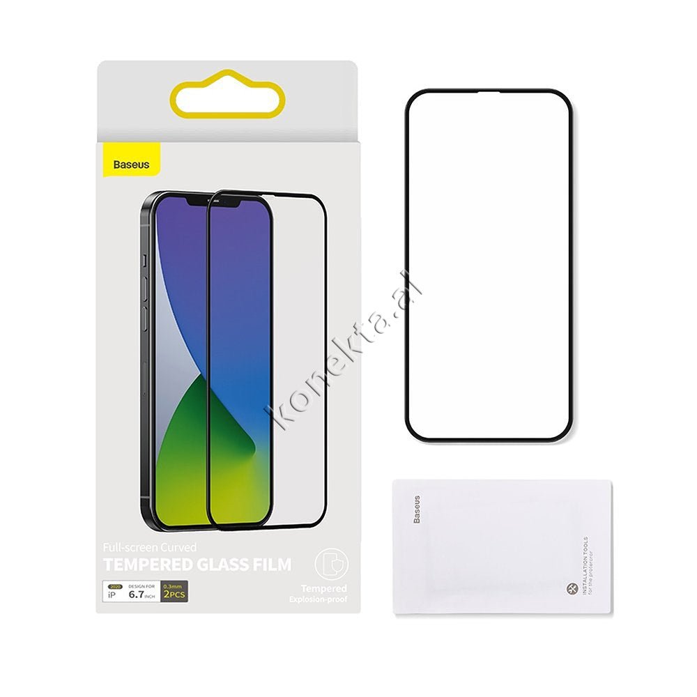 Baseus iPhone Screen Protector, 3D, 2 Pieces, Compatible with iPhone 12 Mini / 12 / 12 Pro / 12 Pro Max - Thumbnail 4