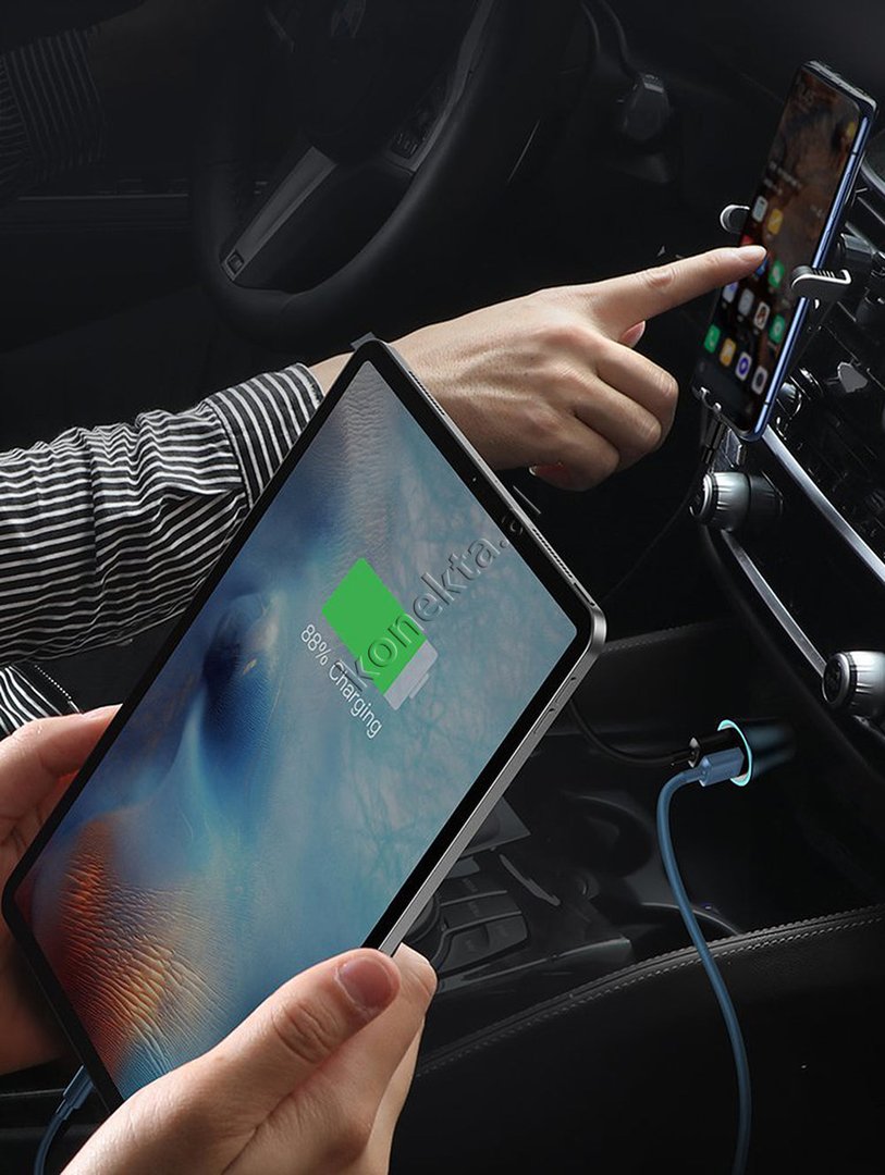 Baseus Car Charger 40W with USB Type-C Cable - Thumbnail 15
