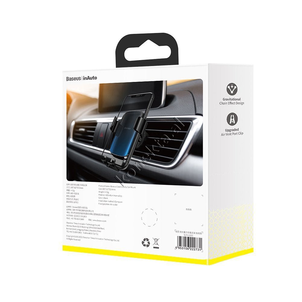 Baseus Car Phone Holder, Aluminum + ABS, Adjustable 4.7-6.5 inch - Thumbnail 21