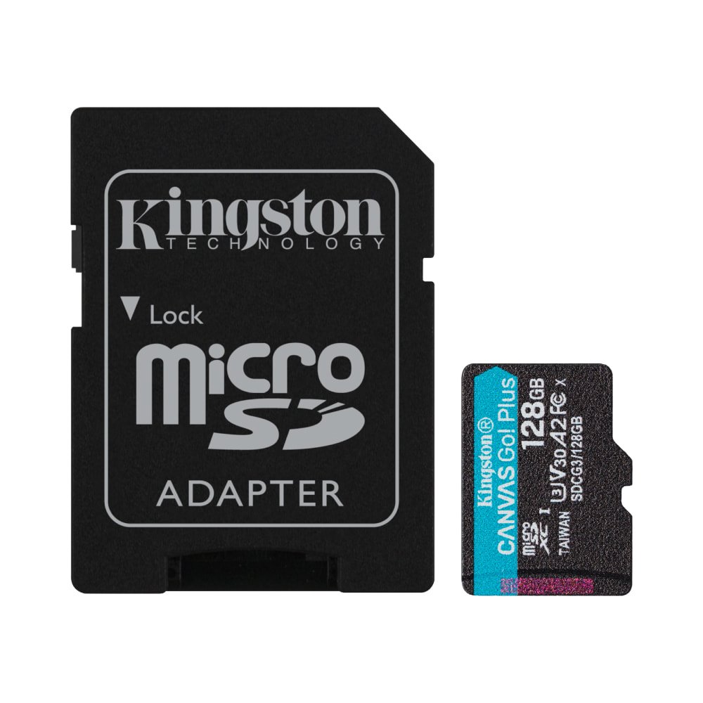 Kingston Canvas Go! Plus microSD Memory Card, 128GB - Image 1