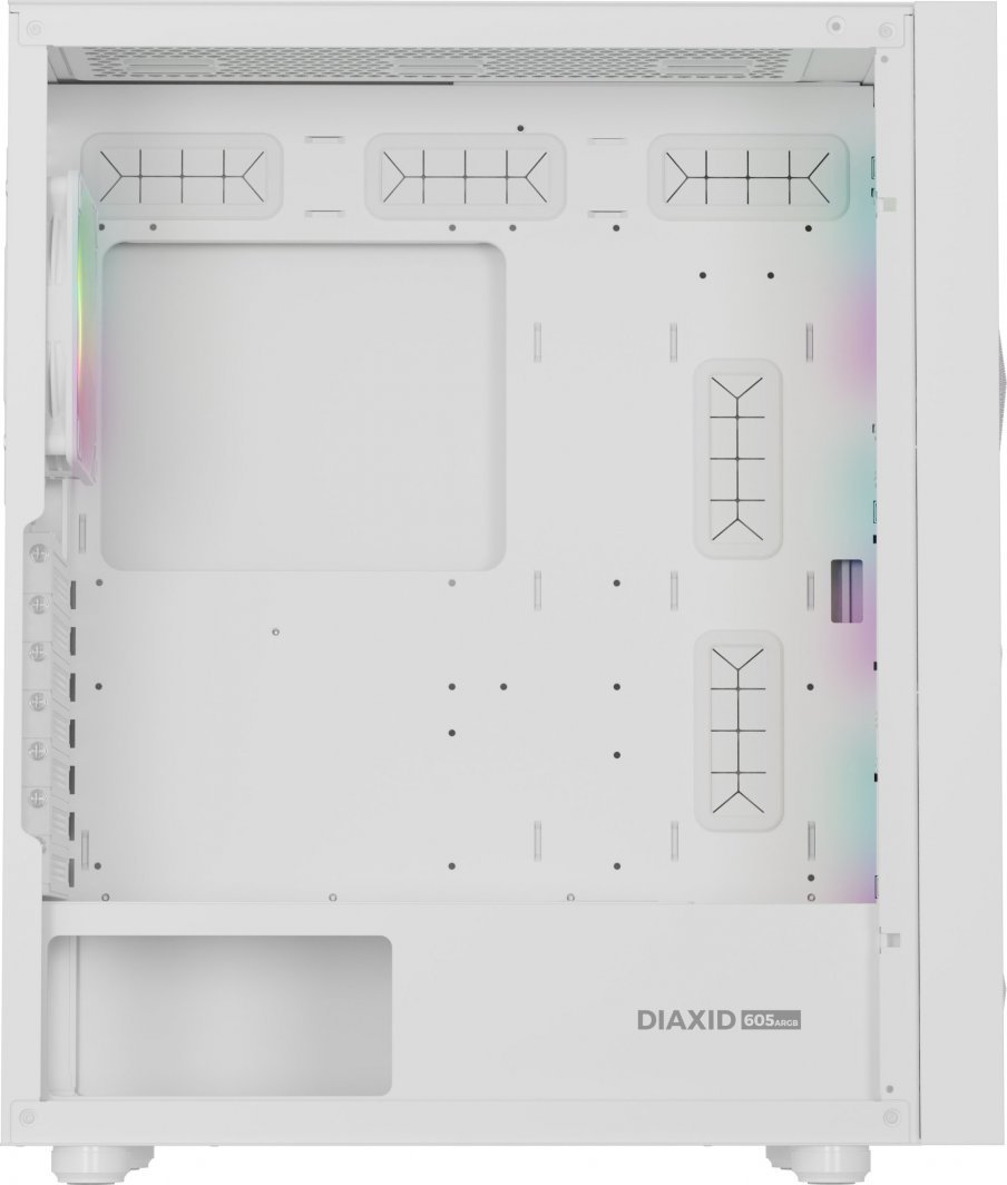 Genesis Diaxid 605 ARGB Case, White, Midi Tower - Thumbnail 12
