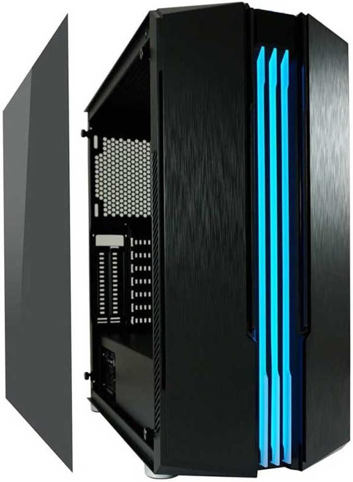 LC-Power 702B-ON Skyscraper_X Gaming Case, Multi-coloured, Tempered Glass, RGB - Thumbnail 6