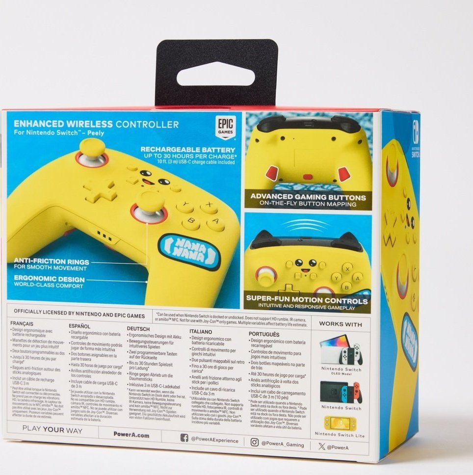 PowerA Enhanced Fortnite Peely Controller, Wireless, Yellow - Thumbnail 12