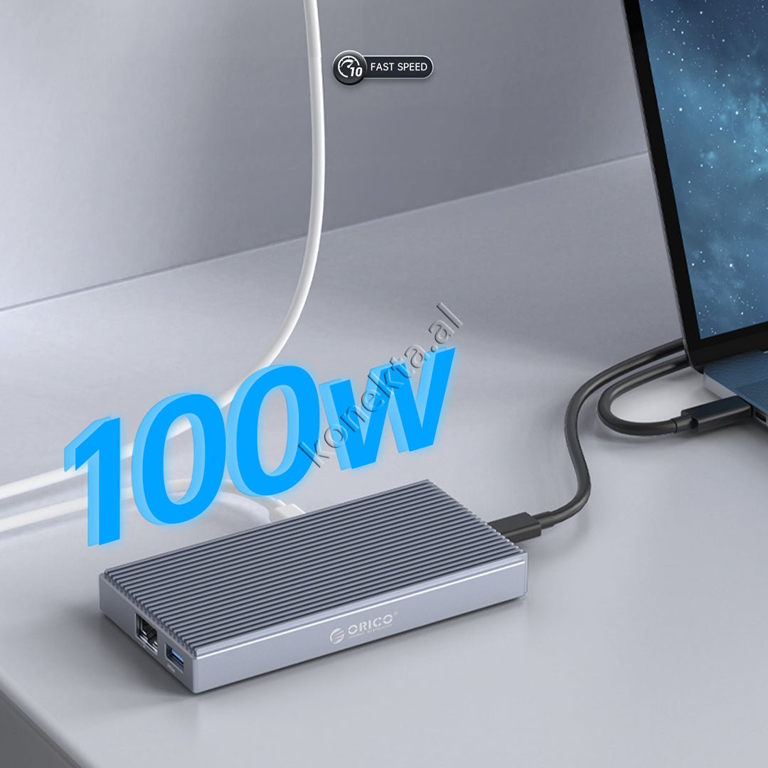 Orico CDH-9N Adapter Hub, 9 Ports, SSD Reader up to 2TB, 10Gbps - Thumbnail 7