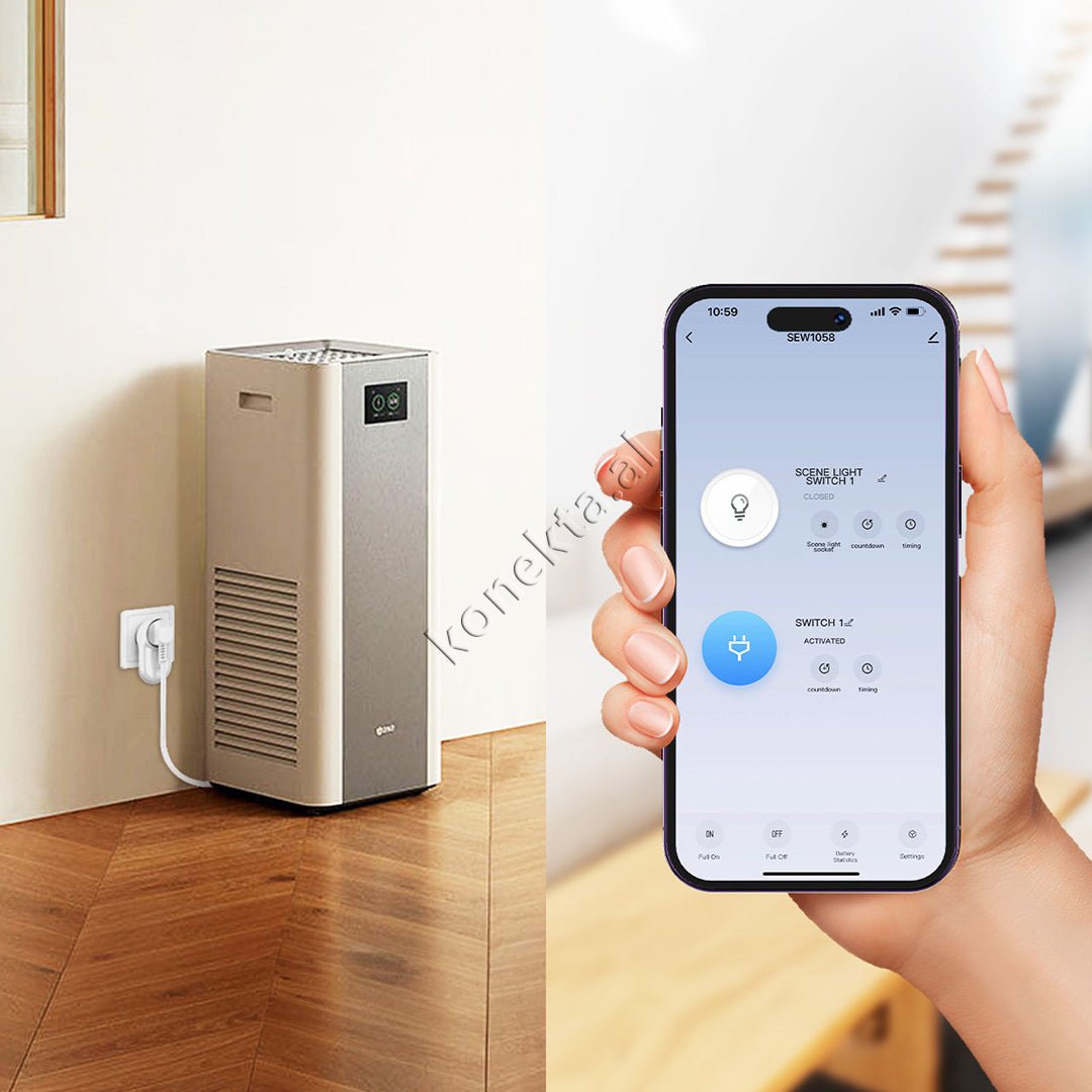 LDNIO Prize Inteligjente 2500W Dhe Dritë Nate LED Me Kontroll Nga Telefoni Nepermjet Internetit - Thumbnail 2
