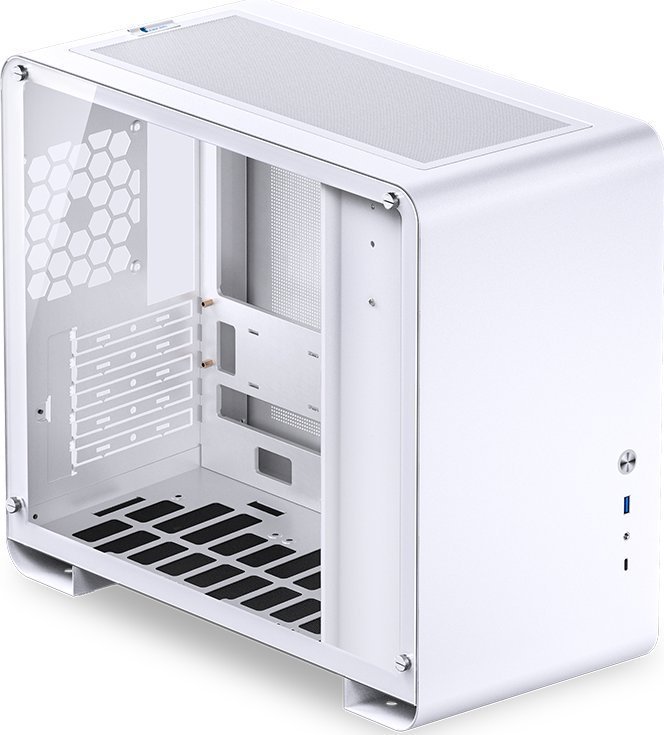 Jonsbo U4 Mini TG Case, White, Mini Tower - Thumbnail 2