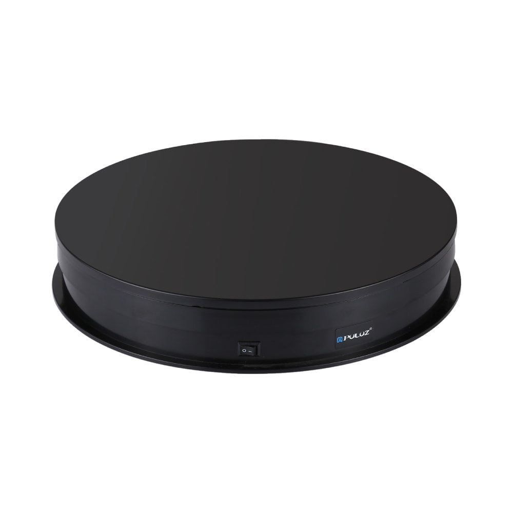 Puluz Remote Control Rotating Turntable USB 30CM, Black - Image 1