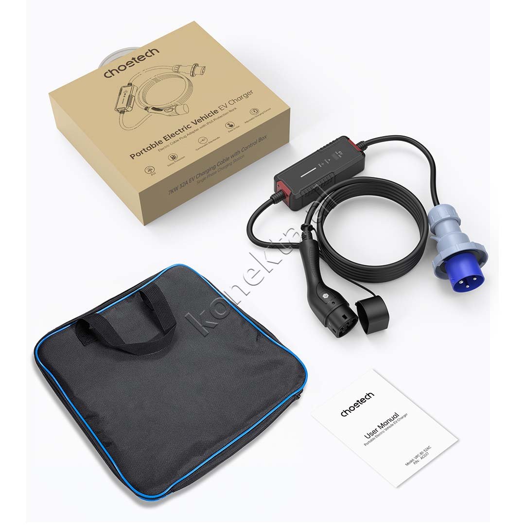 Choetech ACG17 Charger, Black, Blue, Gray, Red - Thumbnail 3