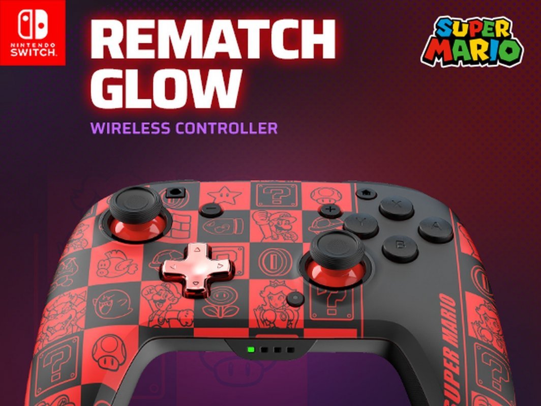 PDP Rematch Controller, Glow in the Dark, Wireless, Multicolor - Thumbnail 6