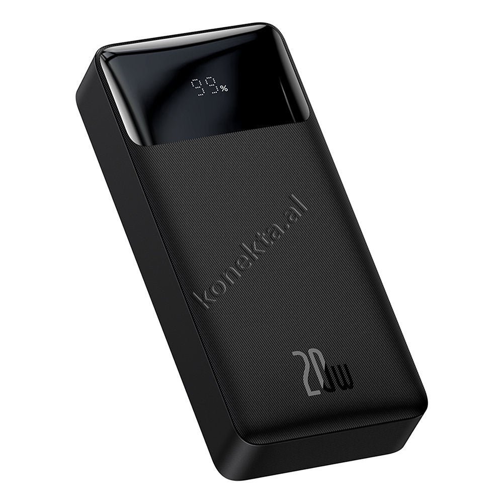 Baseus 20000mAh External Battery, 15W & 20W, 3 Ports, Black - Image 1