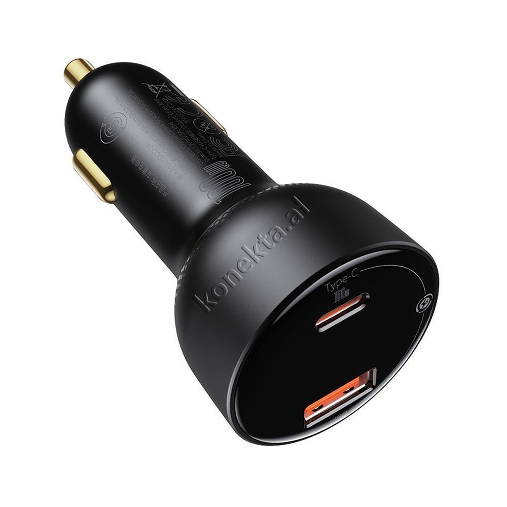 Baseus Car Charger 100W with Type-C to Type-C Cable - Thumbnail 3