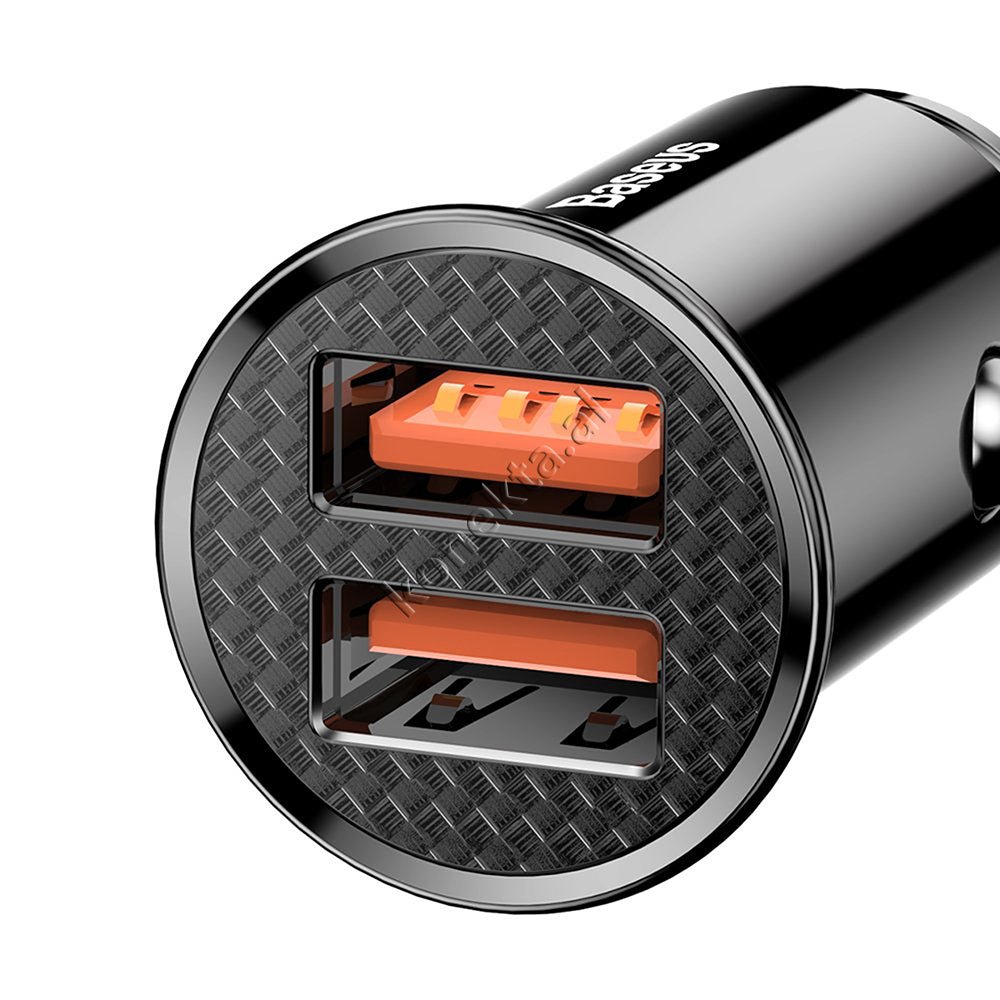 Baseus Car Charger, 30W, Black / Red / Silver - Thumbnail 4