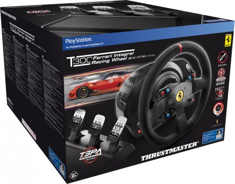Thrustmaster T300 Racing Wheel and Pedals, Alcantara-Edition - Thumbnail 2