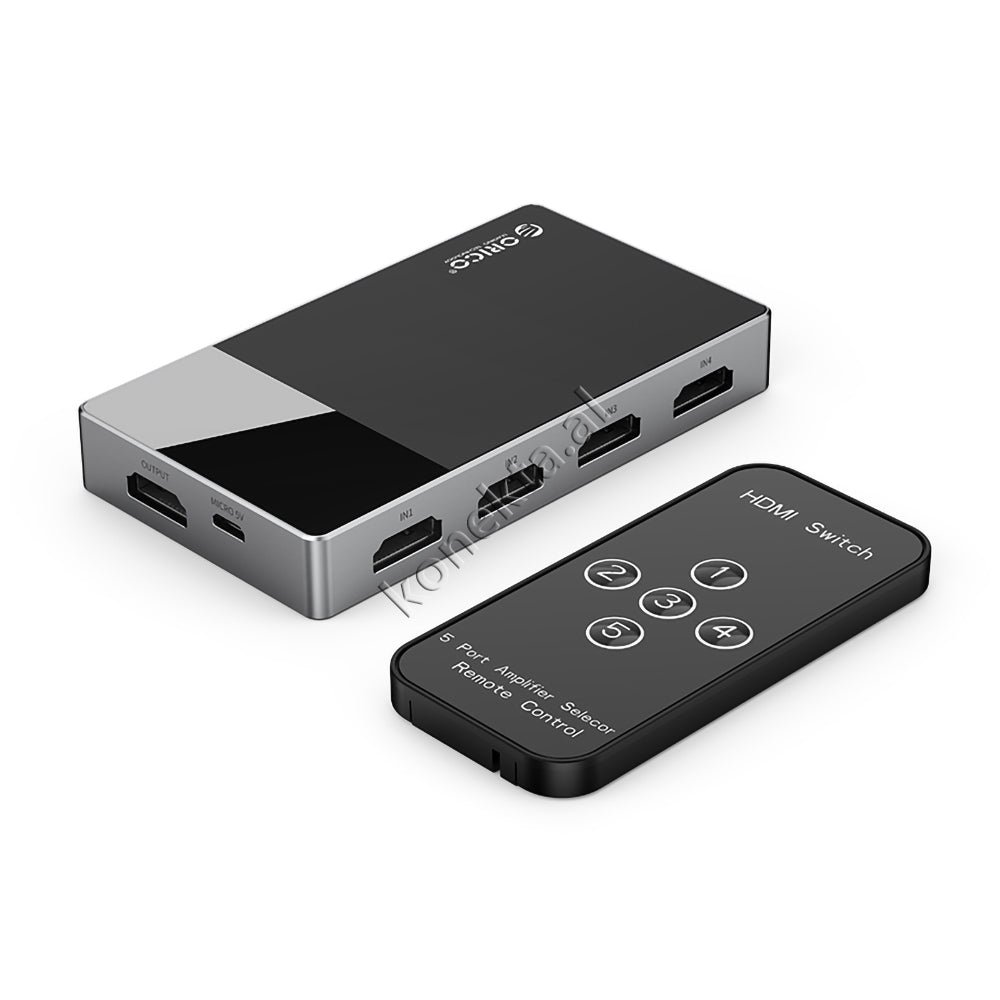 Orico HDMI Switch, 5 Porta, Grise - Thumbnail 11