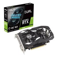 ASUS NVIDIA GeForce Dual RTX 3050 OC Edition 6GB Graphics Card, RTX 3050, 6GB GDDR6, 1xDP, 1xHDMI, 1xDVI - Image 1