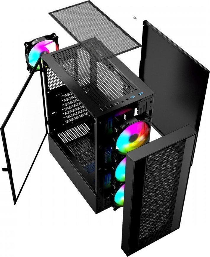 Gembird Fornax 4000 Case, ARGB, Midi Tower - Thumbnail 2