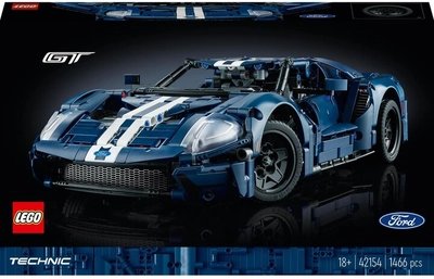 LEGO Technic 42154 2022 Ford GT Set, 1,466 Pieces - Thumbnail 4