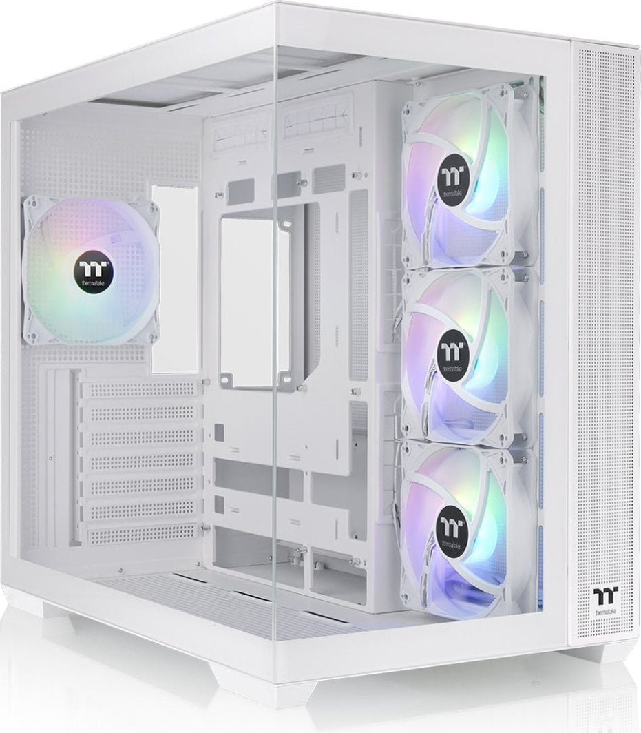 Thermaltake View 380 TG Case, White, Midi Tower - Image 1