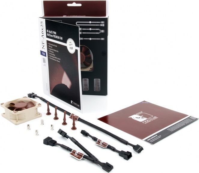 Noctua NF-A6x25-PWM Fan, 60 mm - Thumbnail 4