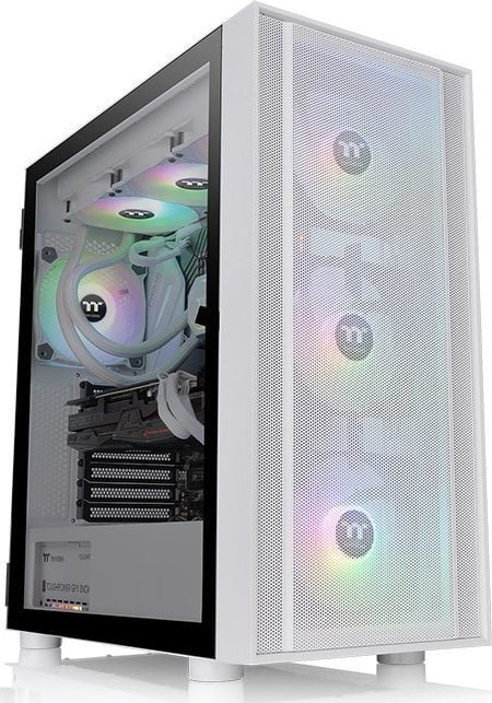 Thermaltake Divider H570 TG ARGB Snow Case, Midi Tower - Thumbnail 2