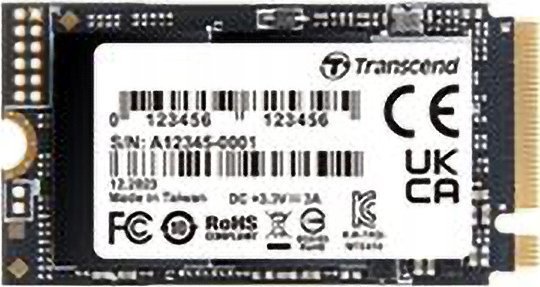 Transcend 410S SSD, 2TB, M.2 2242 PCI-E x4 Gen4 NVMe - Image 1