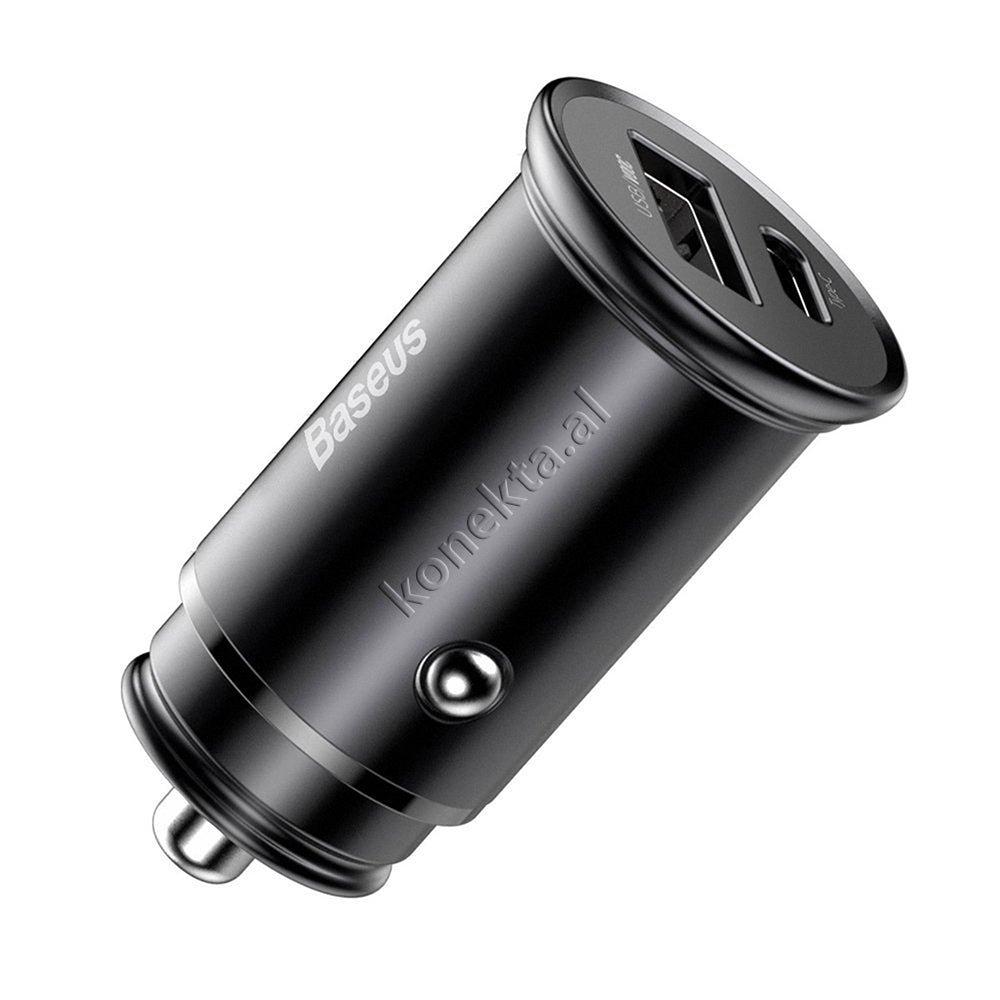 Baseus 30W Car Charger, Black - Thumbnail 6